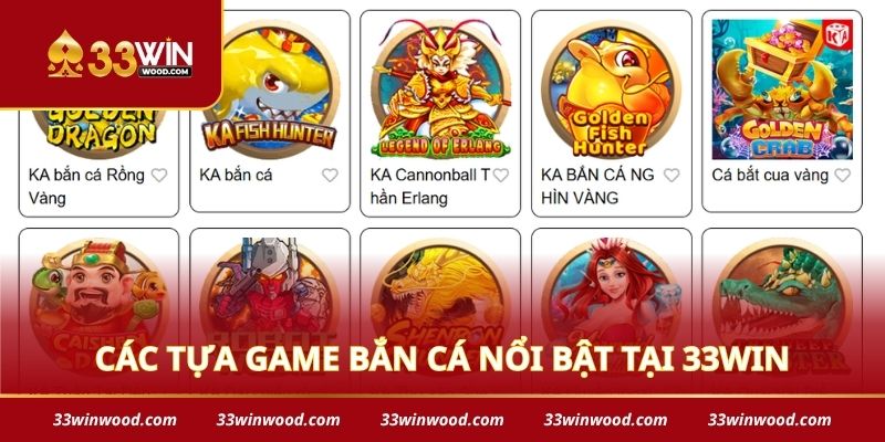Các tựa game bắn cá nổi bật tại 33win